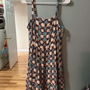 Floral Patterned Dress with Straps